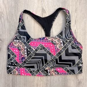 VSX Sports Bra Size: M Color: Black/Pink